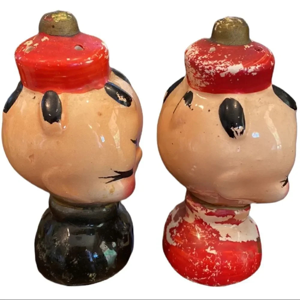 Lot of 3 Sets Vintage Asian Salt and Pepper Shakers